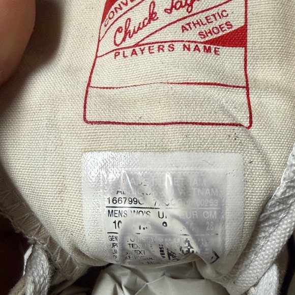 Converse Unisex M10 W11.5 Sneakers - Picture 10 of 10
